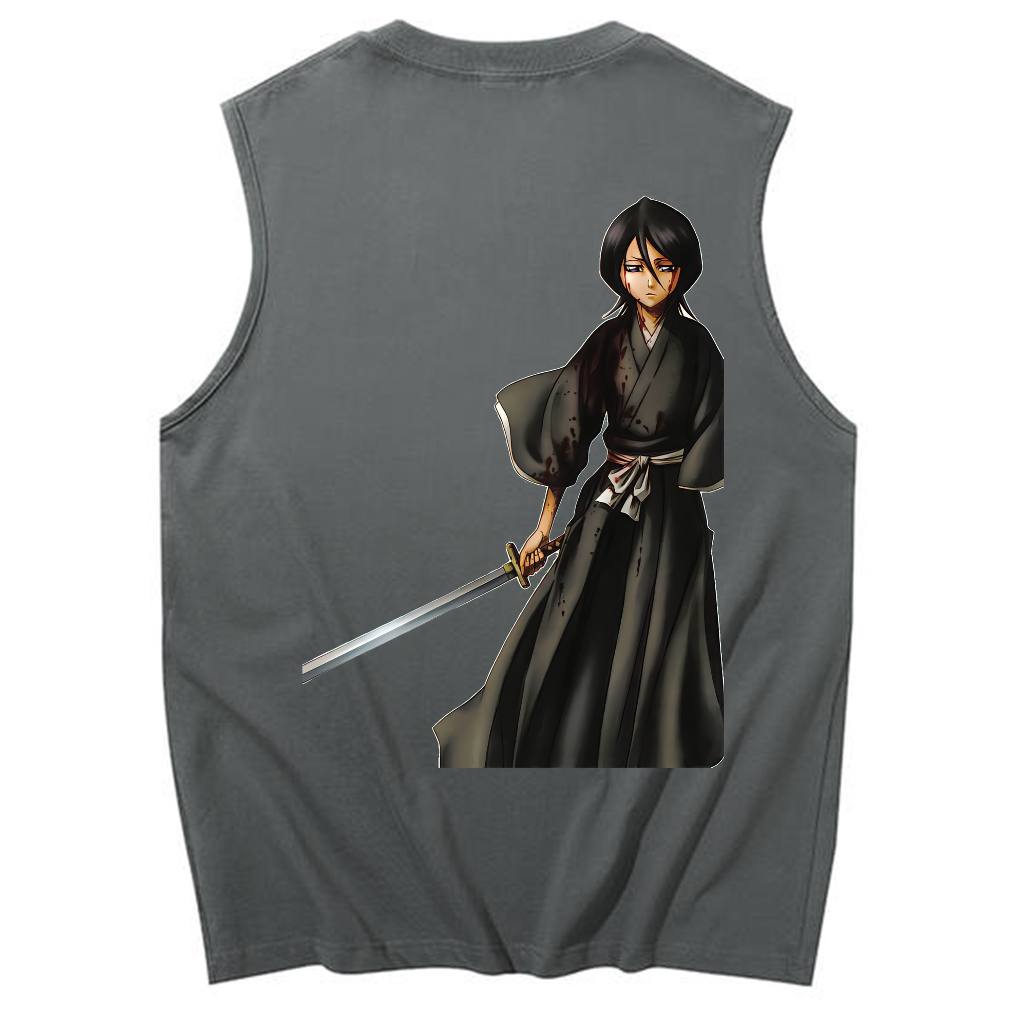 （画像用） ブリーチ 朽木ルキア BLEACH Kuchiki Rukia コットン100％タンクトップ（背面プリント）